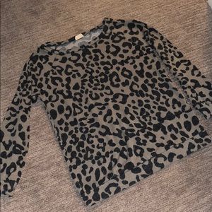 Animal print sweater